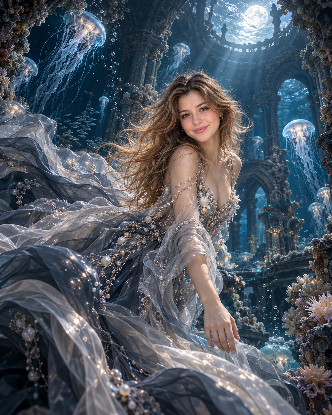 Cinematic Underwater Editorial Portrait Prompt with Identity Lock - Cinematic Underwater Editorial Portrait Prompt with Identity Lock created with AI image generation. Photo Editing style prompt by stackfindover.